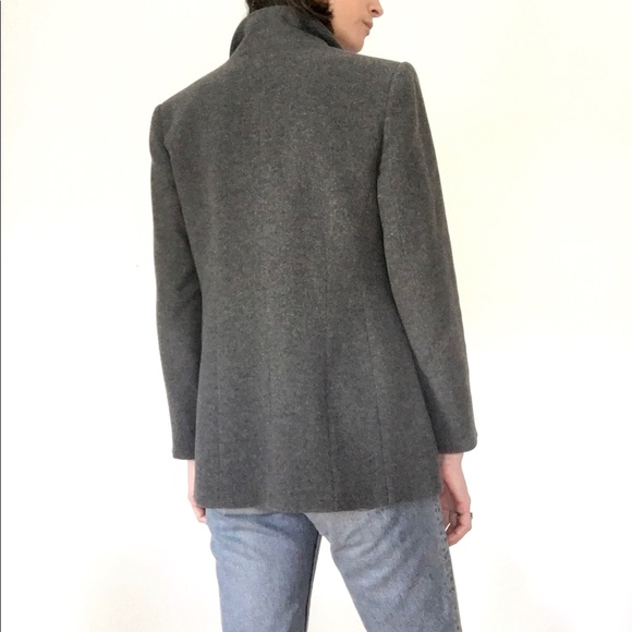 Cashmere wool blend blazer - Picture 4 of 16